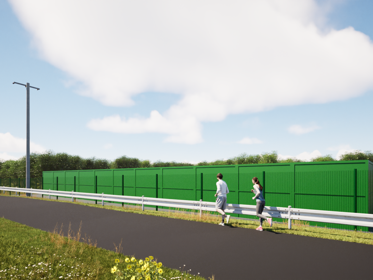 BESS フェンス＋防音壁